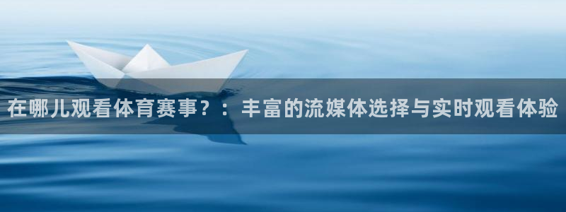 在哪儿观看体育赛事？：丰富的流媒体选择与实时观看体验