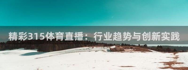 精彩315体育直播：行业趋势与创新实践